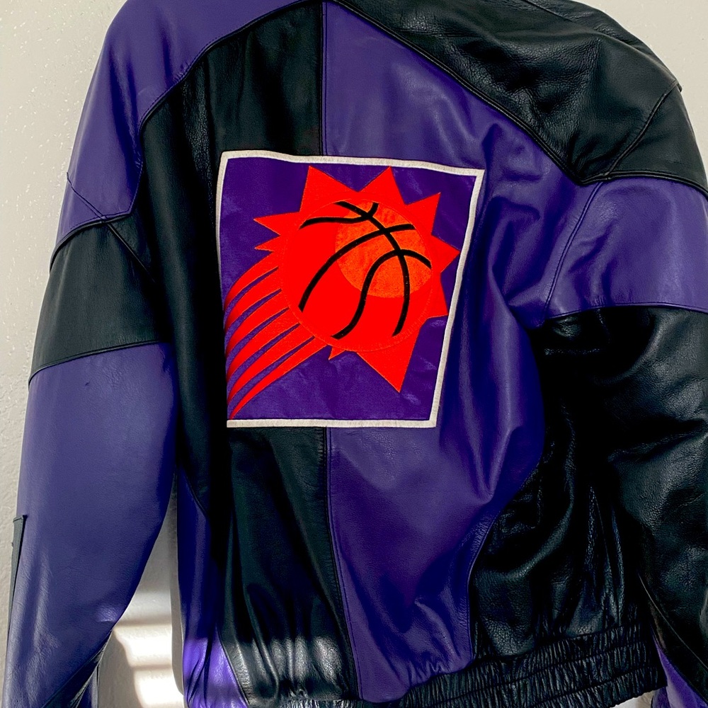 Vintage leather phoenix suns jacket